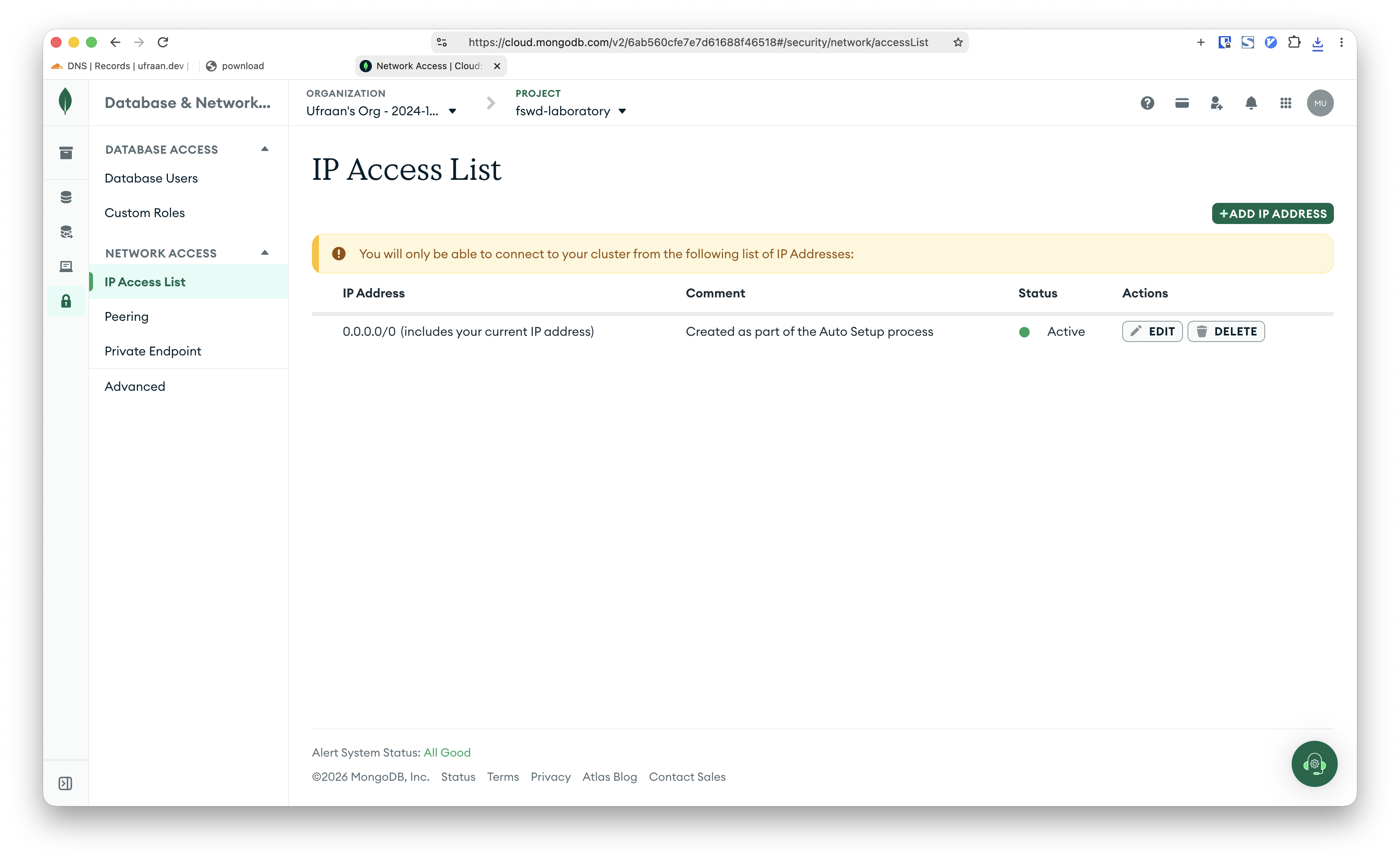 Atlas Network Access — 0.0.0.0/0