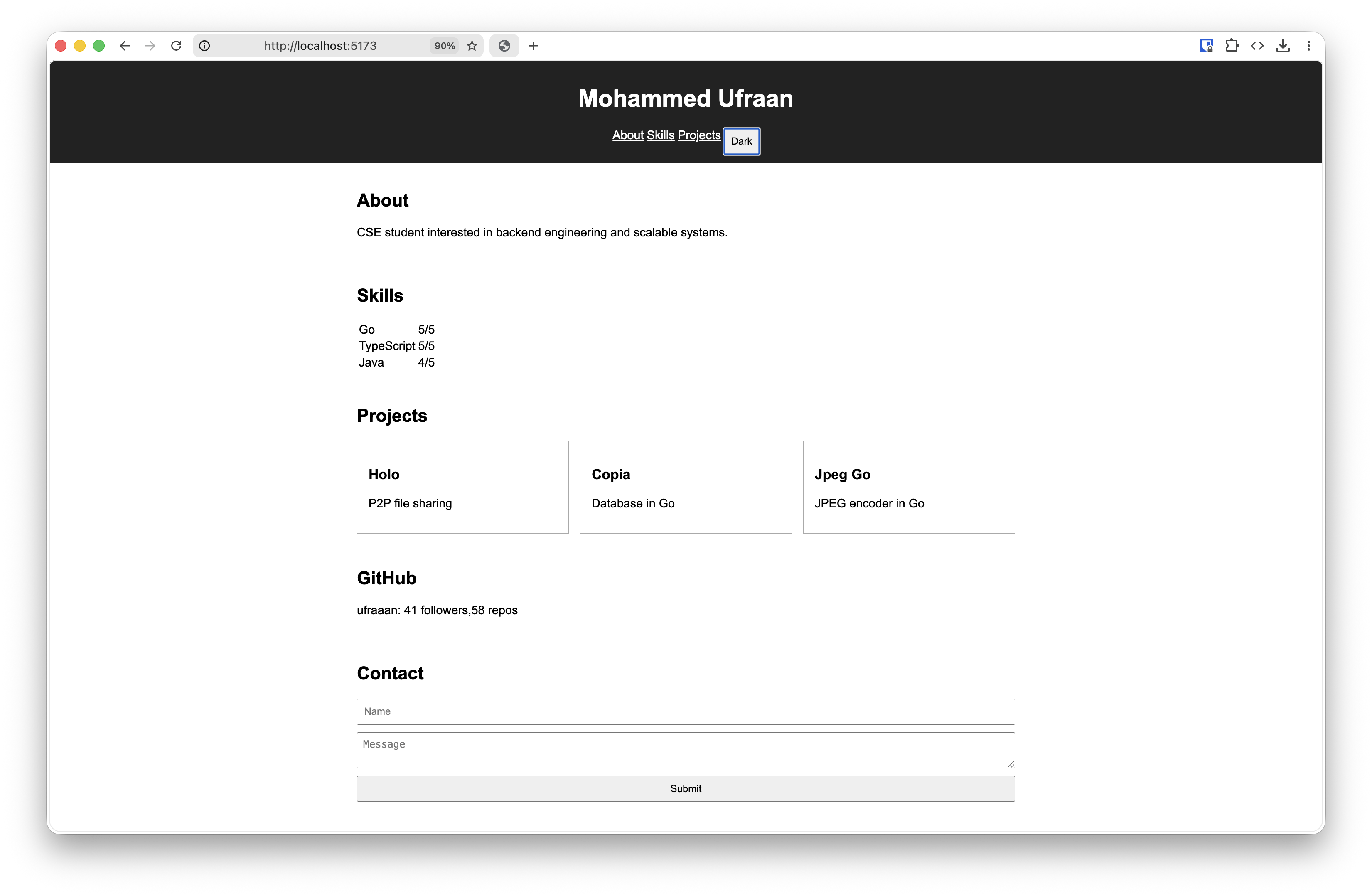 Light theme