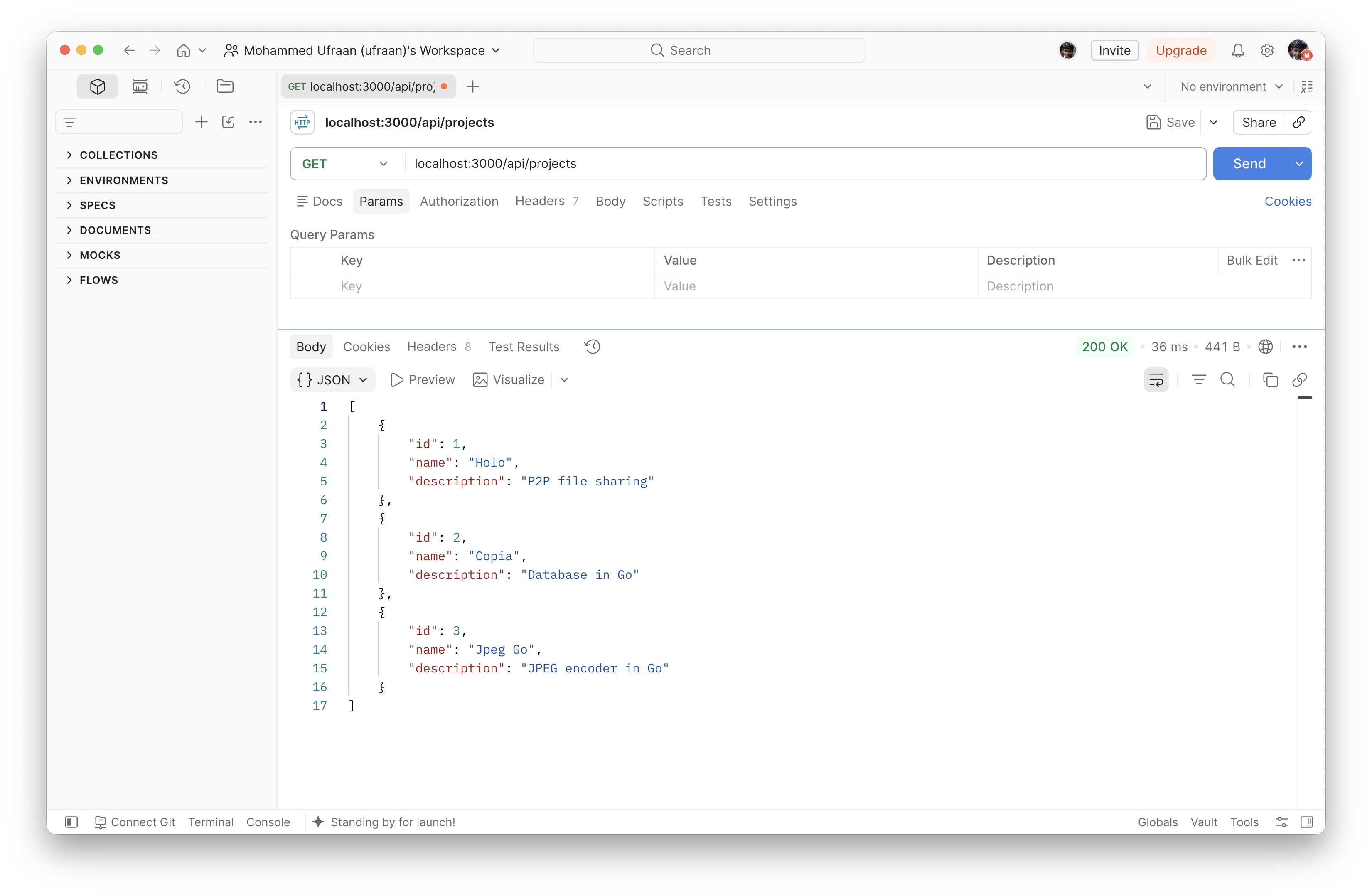 GET /api/projects
