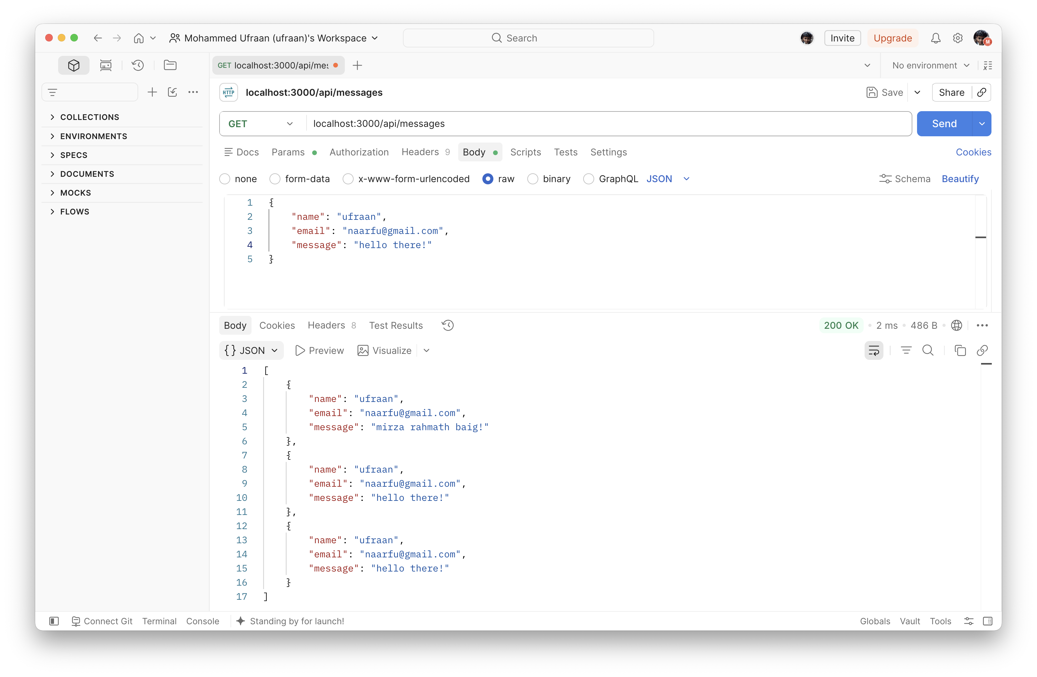GET /api/messages